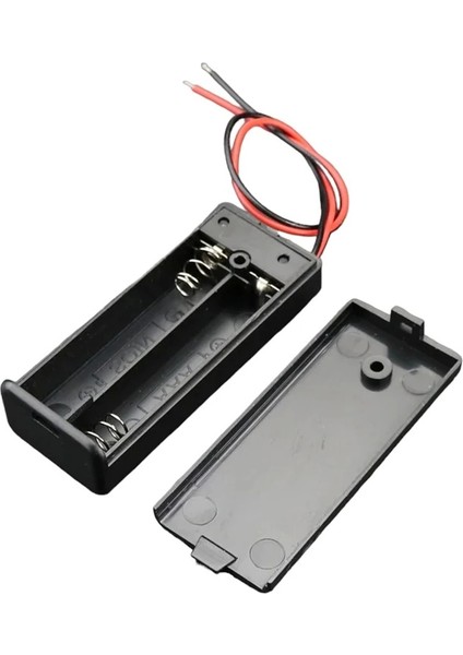Pil Yuvası 2 Li Kapaklı Switchli (Aa) (IC-233C) (4172)