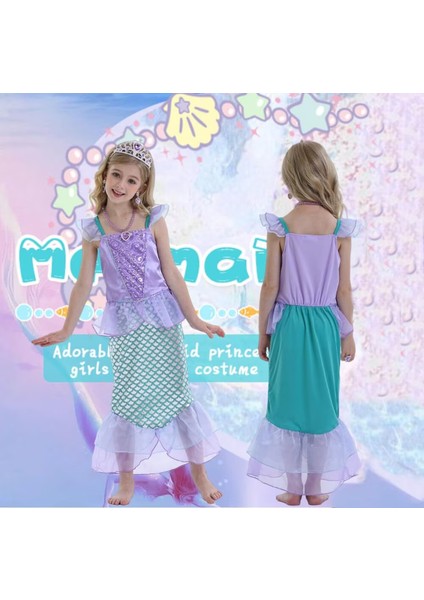 Mermaid Ariel Prenses Etek, 6 Aksesuarlar (Yurt Dışından) fırsatları