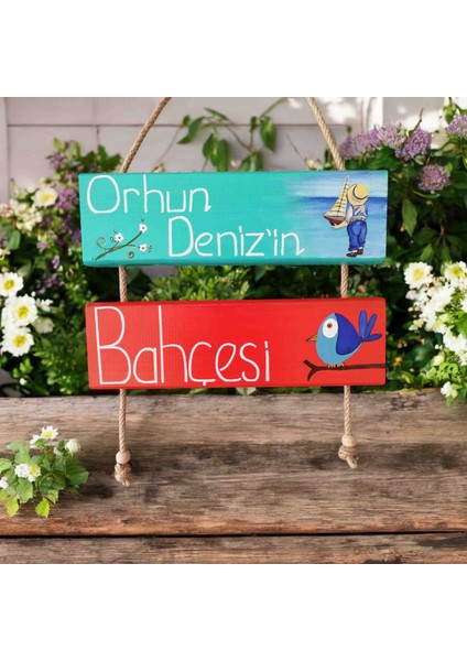 Isme Özel Isimlik Bebek ve Çocuk Kapı Süsü Duvar Süsü Bahçe Süsü Balkon Süsü Hediyelik Eşya