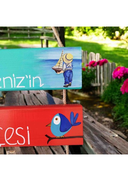Isme Özel Isimlik Bebek ve Çocuk Kapı Süsü Duvar Süsü Bahçe Süsü Balkon Süsü Hediyelik Eşya