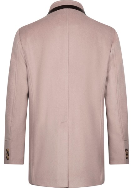 Vizon Slim Fit Hakim Yaka Yünlü Palto modelleri