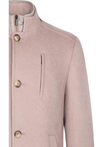 Vizon Slim Fit Hakim Yaka Yünlü Palto fırsatları