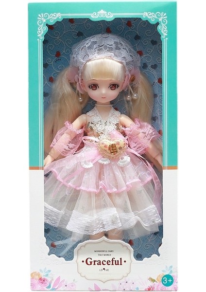 30CM Ba Doll Kutulu Oyuncak Seti-Pembe (Yurt Dışından)