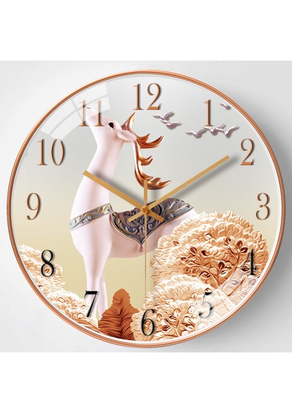 8 Inç 20CM Ev Oturma Odası Duvar Saati Basit Sessiz Saat Yaratıcı Saat (Yurt Dışından)
