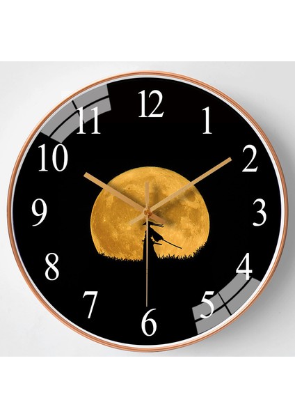 8 Inç 20CM Ev Oturma Odası Duvar Saati Basit Sessiz Saat Yaratıcı Saat (Yurt Dışından)