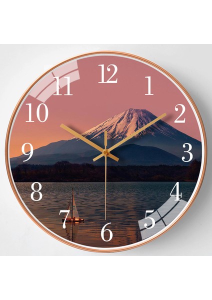8 Inç 20CM Ev Oturma Odası Duvar Saati Basit Sessiz Saat Yaratıcı Saat (Yurt Dışından)