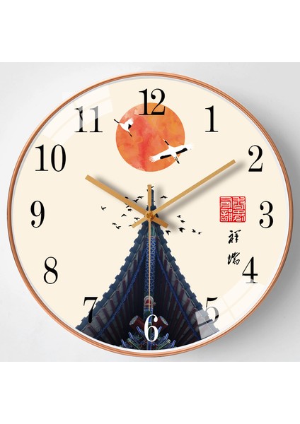 8 Inç 20CM Ev Oturma Odası Duvar Saati Basit Sessiz Saat Yaratıcı Saat (Yurt Dışından)