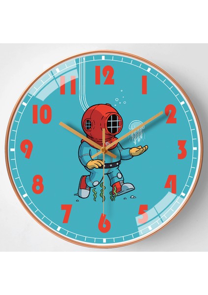 8 Inç 20CM Ev Oturma Odası Duvar Saati Basit Sessiz Saat Yaratıcı Saat (Yurt Dışından)