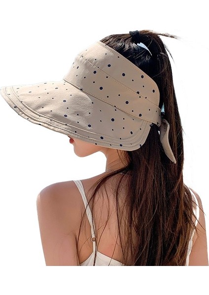Bahar ve Yaz Seyahati Retro Moda Boş Üst Güneş Şapkası Çok Yönlü Katlanabilir (Yurt Dışından)
