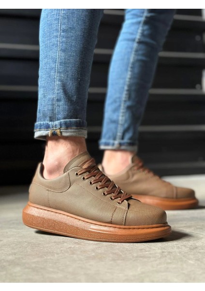 K&a Yüksek Taban Günlük Ayakkabı Tırtıklı 041 Taba