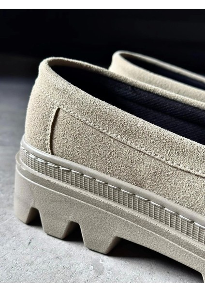 K&a Yüksek Taban Klasik Ayakkabı 779 Vizon Süet modelleri