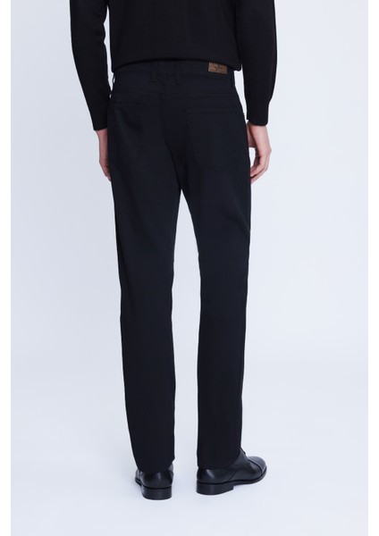 Siyah Regular Fit 5 Cep Pamuklu Kanvas Pantolon indirimleri