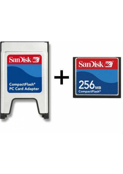 Pmr 256 MB Compact Flash Kart + Pcmcıa Adaptör