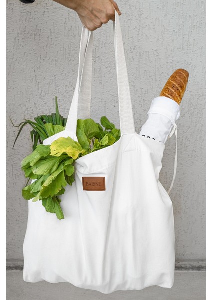 Tote Bag Çanta Ekru 54X43