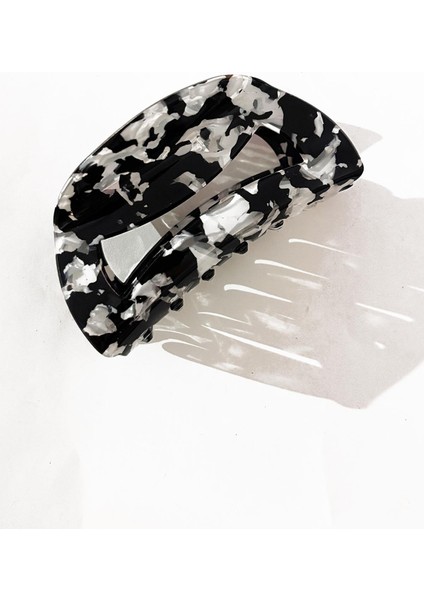 Diana Kaplumbağa Sırtı Lüks Asetat Geniş Pencereli Mandal Toka