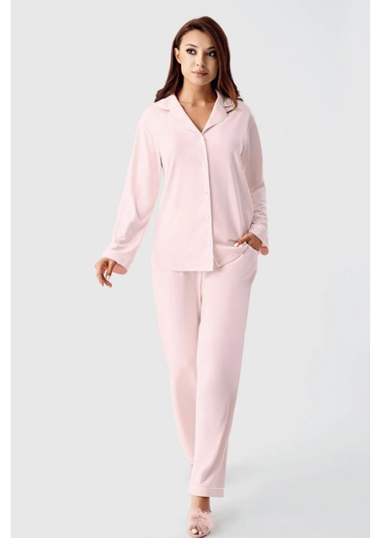 Perin Kadın Penye Pijama Takımı Biyeli (2'li)