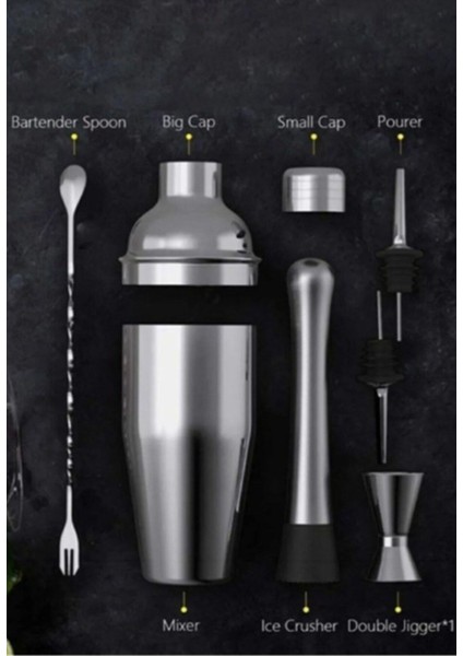 6 Parça Shaker Seti