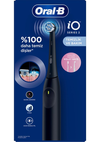 iO 2 Şarjlı Diş Fırçası – Gece Siyahı