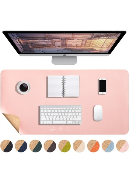 Çift Taraflı Çift Renkli Fare ve Klavye Pedi Büyük Boy (Yurt Dışından)