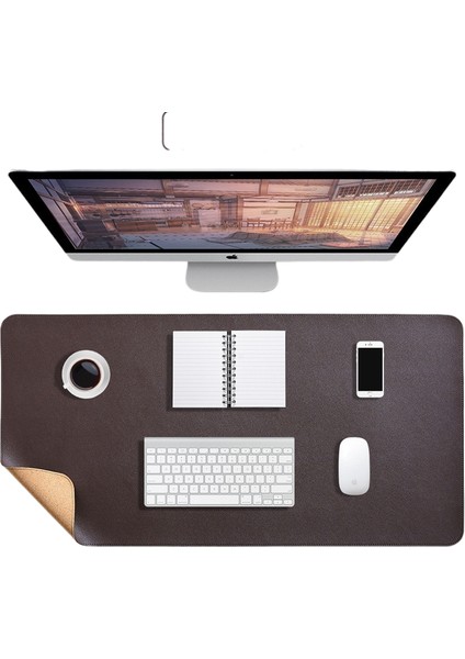 Çift Taraflı Çift Renkli Fare ve Klavye Pedi Büyük Boy (Yurt Dışından)