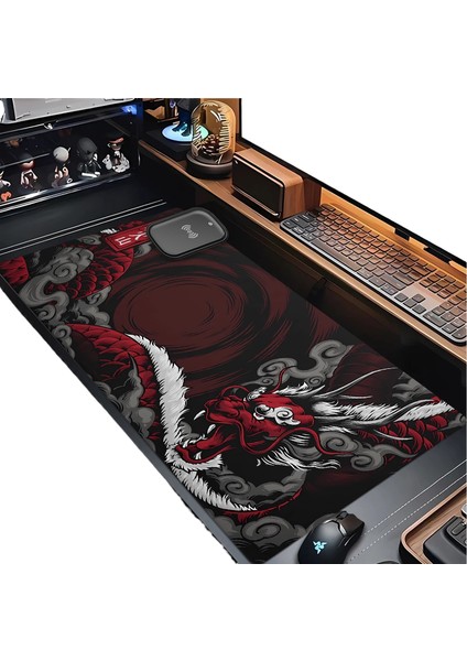 Mouse Pad Oyun Ofisi Klavye Pedi Büyütülmüş Kaymaz Büyük Boy Kirlenmeye Dalı (Yurt Dışından)