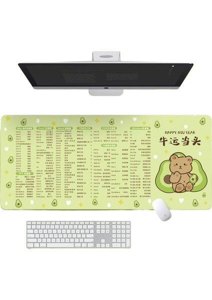 Ofis Kısayolları Fare Klavye Altlığı (Yurt Dışından)