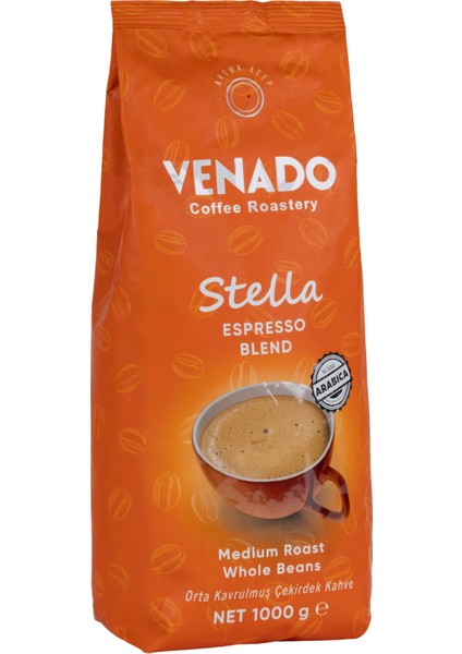 Stella Espresso Çekirdek Medium Roast 1000g
