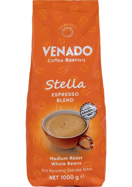 Stella Espresso Çekirdek Medium Roast 1000g