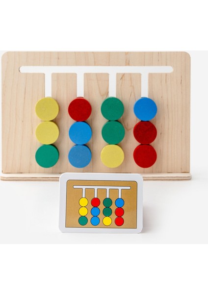 Ahşap Rubik Abaküs / 3+ Yaş / Montessori Eğitici ve Öğretici Renkli Ahşap Oyuncak / Güvenli ve Eğlenceli Çocuk Oyuncağı indirimleri