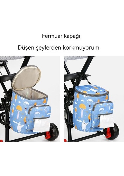 Büyük Kapasiteli Bebek Arabası Su Geçirmez Asılı Çanta Arabası Saklama Çantası (Yurt Dışından) fiyatları