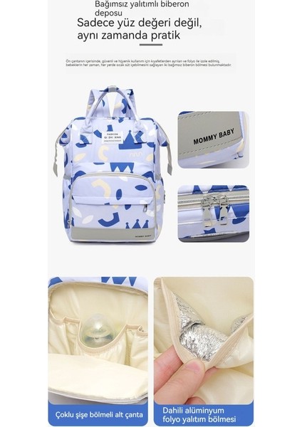 Büyük Kapasiteli Çok Fonksiyonlu Anne ve Bebek Çantası (Yurt Dışından) fiyatları