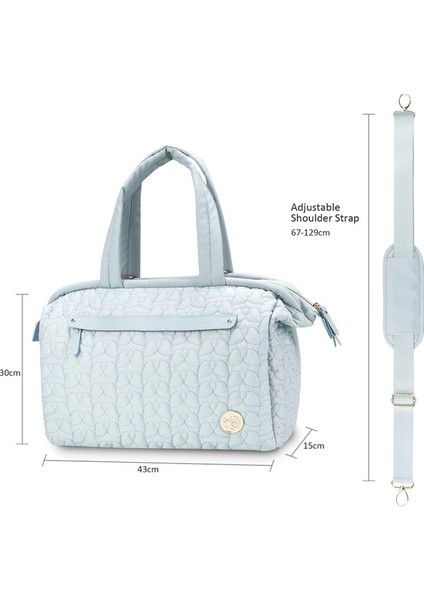 Anne ve Bebek Seyahat Mumya Çantası Açık Bebek Malzemeleri Kapitone Nakış Desen Büyük Kapasiteli Anne Çantası Bebek Arabası Çantası (Yurt Dışından) fiyatları