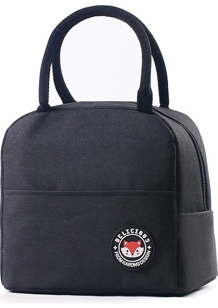 Isı Yalıtımlı Küçük Öğle Yemeği Çantası-Siyah (Yurt Dışından) modelleri