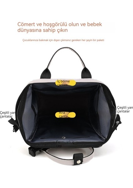 Büyük Kapasiteli, Su Geçirmez, Çok Fonksiyonlu Anne ve Bebek Çantası (Yurt Dışından)