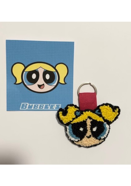 Powerpuff Girls Bubbles Punch Anahtarlık