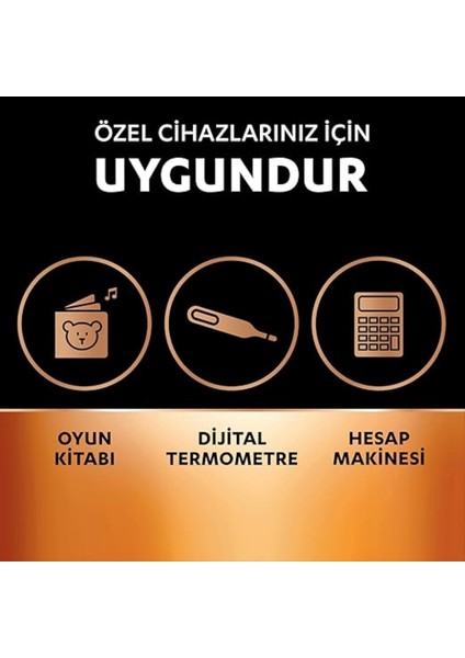 | LR44 Alkalin Düğme Pil, 1.5V, 4'lü Paket, Uzun Ömürlü Güç, Oyuncaklar ve Hesap Makineleri Için