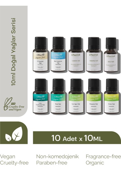 Doğal Yağlar Serisi Avantajlı Set 10 Adet x 10 ml