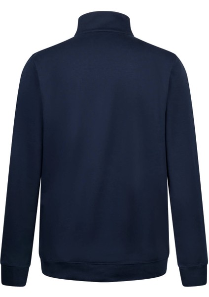 Lacivert Regular Fit Fermuarlı Yarım Balıkçı Yaka Pamuklu Sweatshirt fiyatları