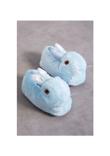 Tavşanlı Peluş Panduf Ev Pandufu Unisex Tavşanlı Panduf