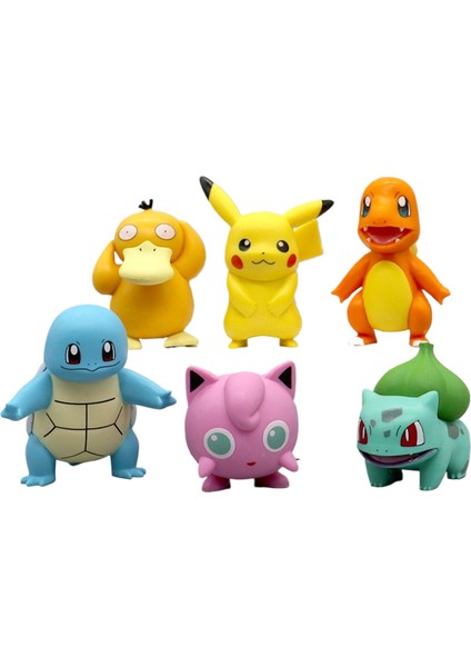 6 Pikachu Pokemon Pokémon Bebek El Kuklası Süs Oyuncak Doğum Günü Hediyesi (Yurt Dışından)