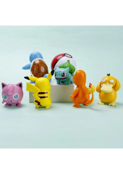 6 Pikachu Pokemon Pokémon Bebek El Kuklası Süs Oyuncak Doğum Günü Hediyesi (Yurt Dışından)