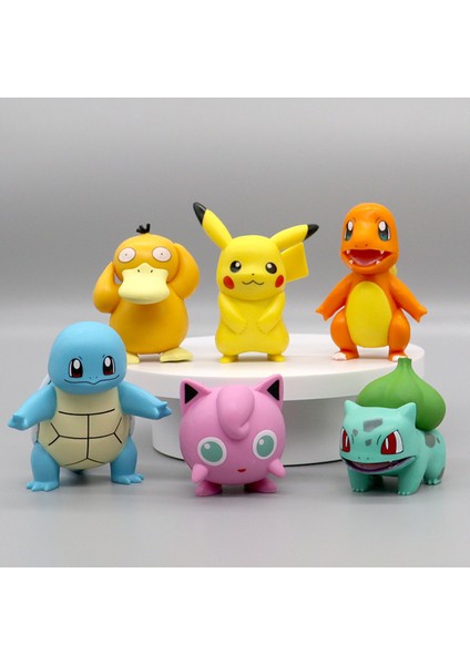 6 Pikachu Pokemon Pokémon Bebek El Kuklası Süs Oyuncak Doğum Günü Hediyesi (Yurt Dışından)