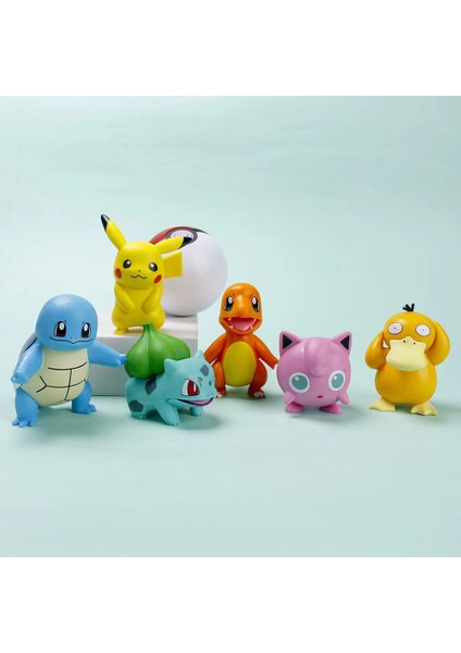 6 Pikachu Pokemon Pokémon Bebek El Kuklası Süs Oyuncak Doğum Günü Hediyesi (Yurt Dışından)