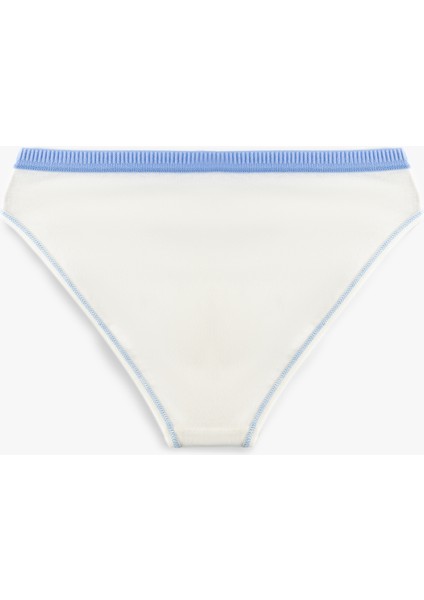Dikiş Detaylı Baskılı Pamuklu Brief Kadın Külot fiyatları