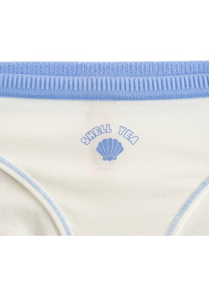 Dikiş Detaylı Baskılı Pamuklu Brief Kadın Külot modelleri