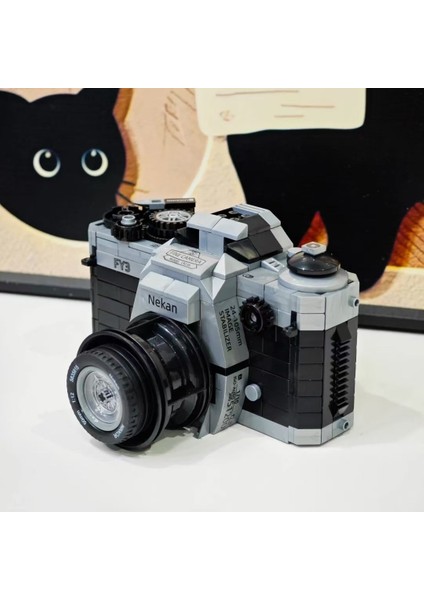 Vintage Polaroid Kamera Modeli Yapı Taşları El Yapımı Diy Montajlı Masaüstü Süs Oyuncakları (Yurt Dışından)