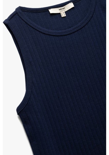 Slim Fit Kolsuz Bisiklet Yaka Pamuklu Ribanalı Atlet modelleri