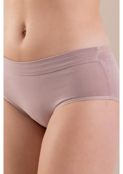 Düşük Bel Pamuklu Basic Kadın Slip Külot 5li Paket 8445 Renkli