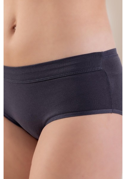 Düşük Bel Pamuklu Basic Kadın Slip Külot 5li Paket 8445 Renkli