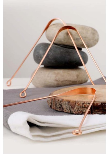 Bakır Dil Çubuğu Dil Temizleyici Sıyırıcı